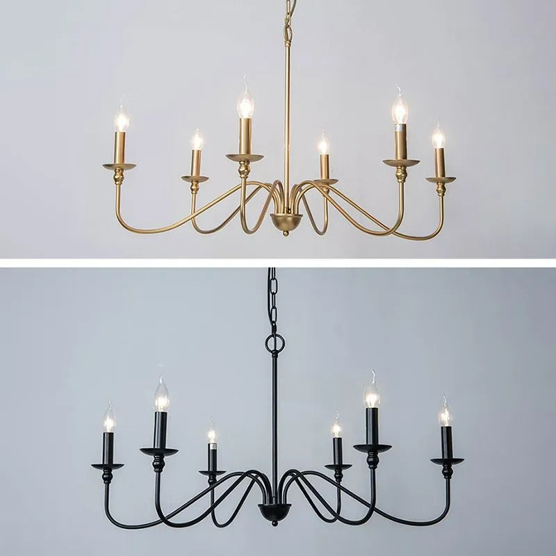 Orix Lustre Métallique Rétro Vintage à Bougies - Neutralighting
