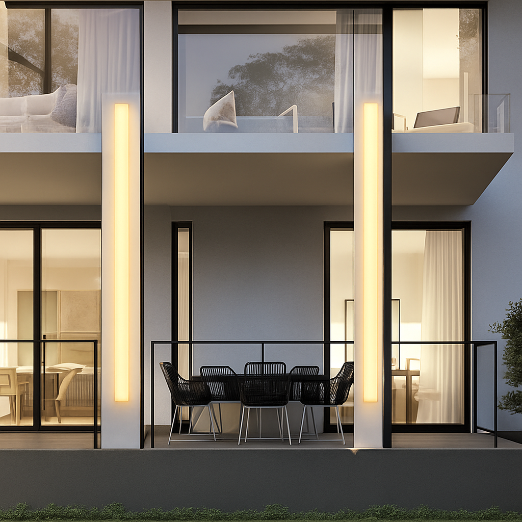 Applique murale — IP65 extérieur LED étanche bande applique moderne cour villa mur lampe de lavage blanc éclairage extérieur