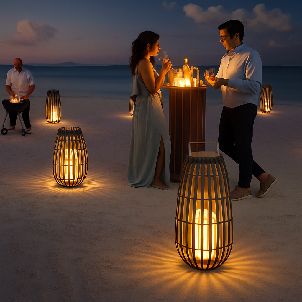 Lampadaire — Jardin extérieur lumière solaire rotin IP65 étanche lampadaire Villa cour paysage pelouse lumière pour jardin Patio clôture décor