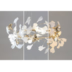 Jarn Suspension Feuille/Multi Moderne Métal/Céramique Doré/Blanc Salon - 21