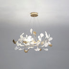 Jarn Suspension Feuille/Multi Moderne Métal/Céramique Doré/Blanc Salon - 6