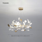 Jarn Suspension Feuille/Multi Moderne Métal/Céramique Doré/Blanc Salon - 7