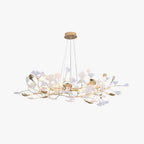 Jarn Suspension Feuille/Multi Moderne Métal/Céramique Doré/Blanc Salon - 8
