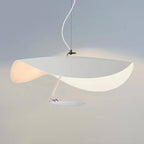 Jexie Plafonnier Feuille Moderne Salon Chambre à Coucher - 1Lumières -40 cm - Blanc - Suspension