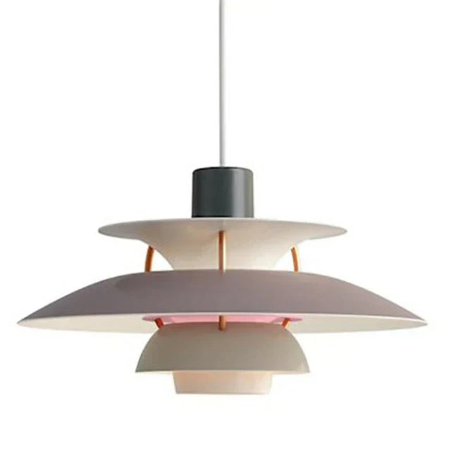Jojo Suspension Macaron avec Abat-Jour. 15 Coloris - Nuances de gris - 30 cm - Blanc chaud