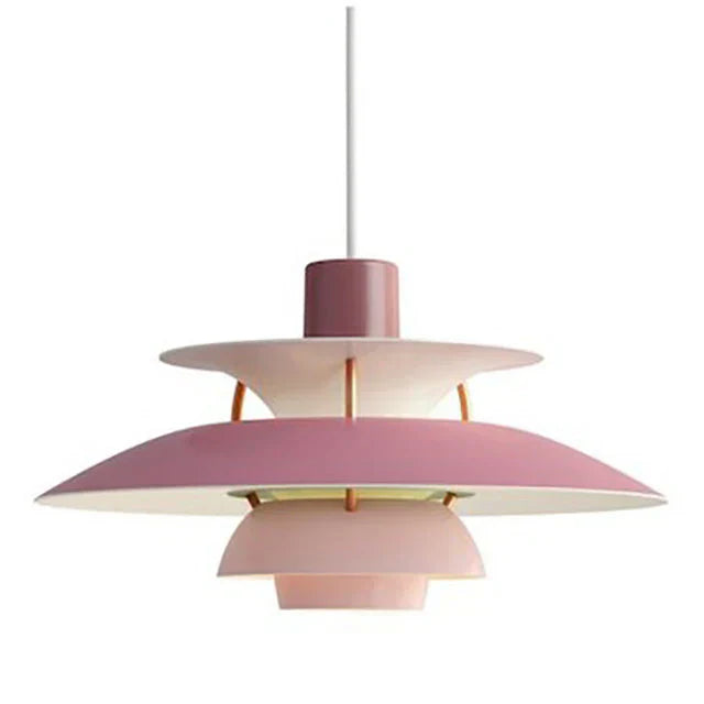 Jojo Suspension Macaron avec Abat-Jour. 15 Coloris - Nuances de rose - 30 cm - Blanc chaud