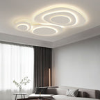 Jurel Plafonnier Nuage Chambre A Couche - longueur 90 cm - Lumière Blanche - Blanc