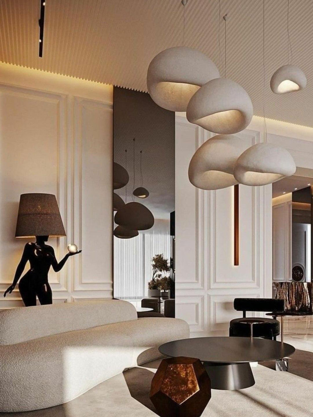 Lustra Chandelier Combinaison Rugueuse Wabi-Sabi - Neutralighting