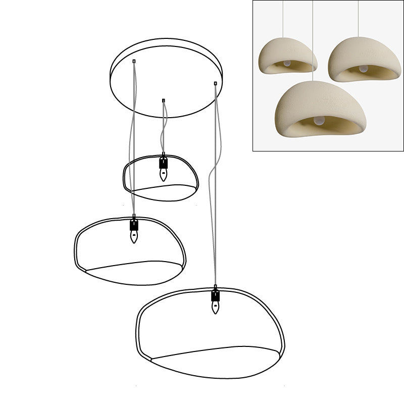 Lustra Chandelier Combinaison Rugueuse Wabi-Sabi - Neutralighting