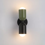 Kira Applique Murale Bicolore à Double Tête - Noir + Vert
