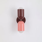 Kira Applique Murale Bicolore à Double Tête - Rouge + Rose