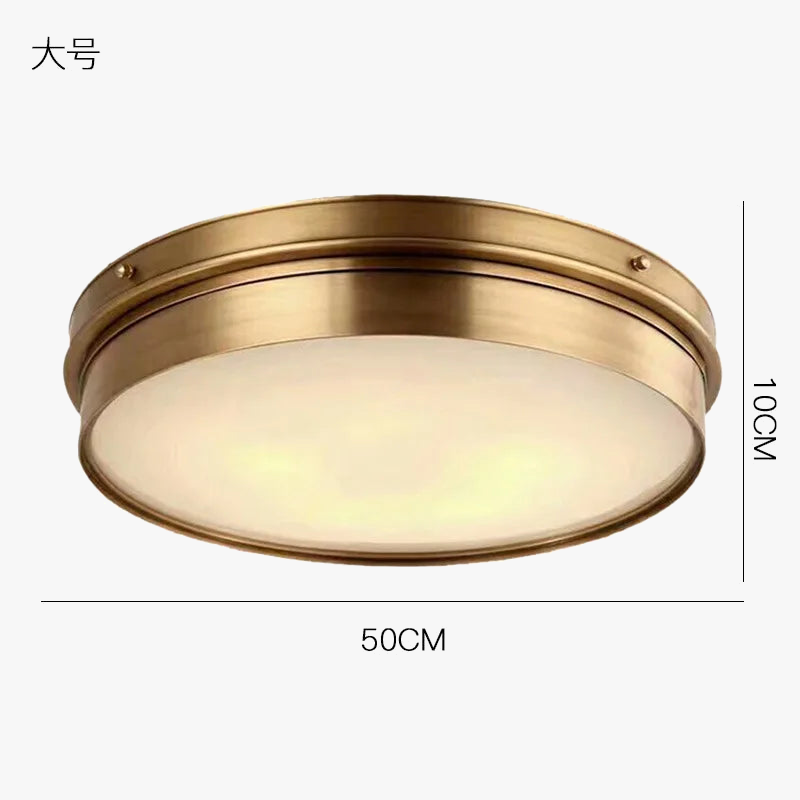 Plafonnier — Laiton Vintage LED plafonniers modernes éclairage à la maison salon Lustre encastré Plafonnier Luminaire Plafonnier