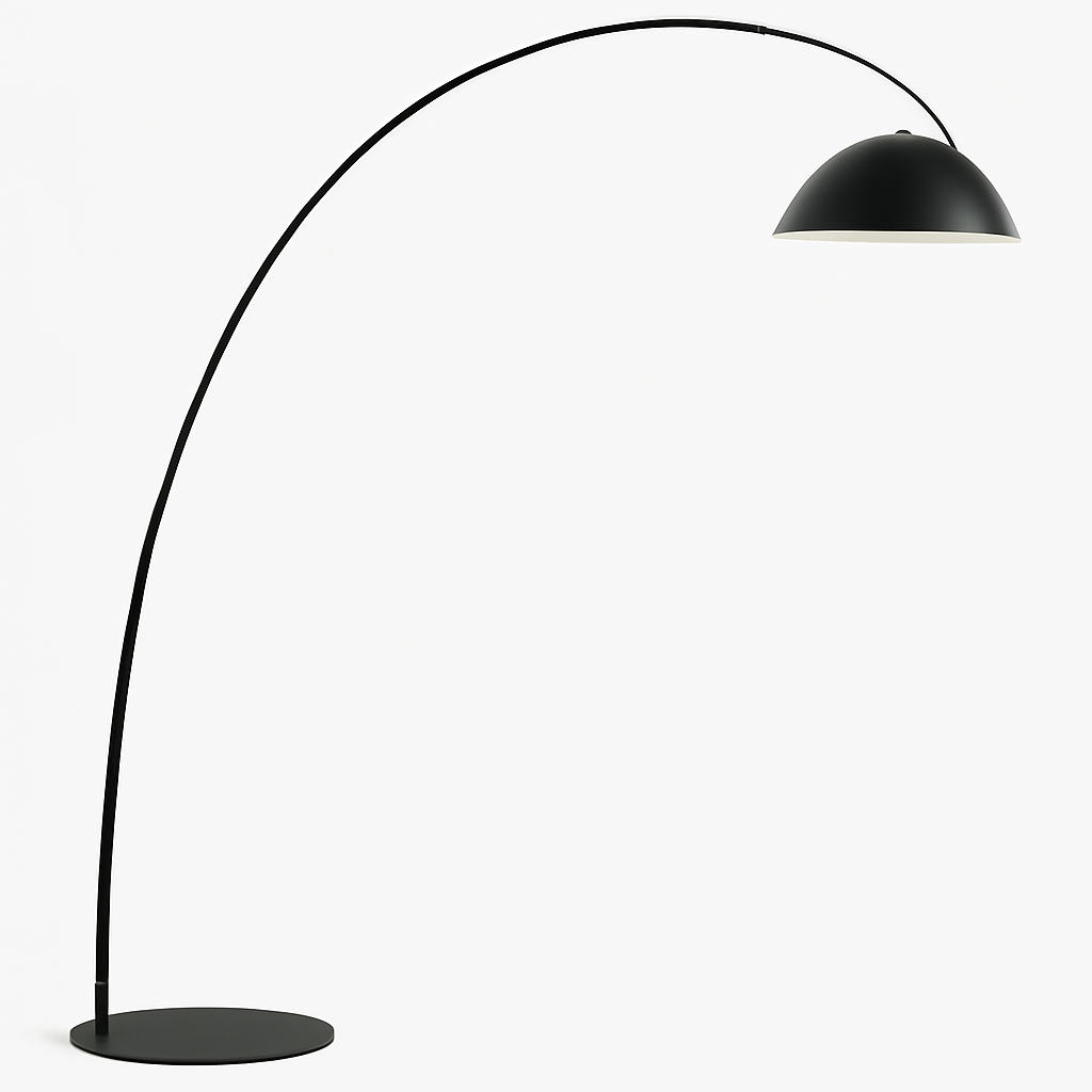 Lampadaire arc avec abat-jour moderne simple – Évarine Dune
