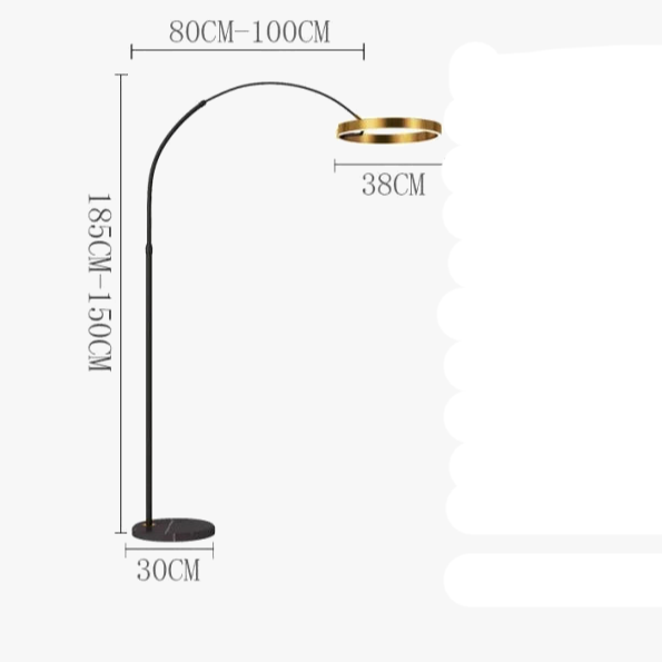 Lampadaire arc minimaliste de luxe – Cléance Arabesque