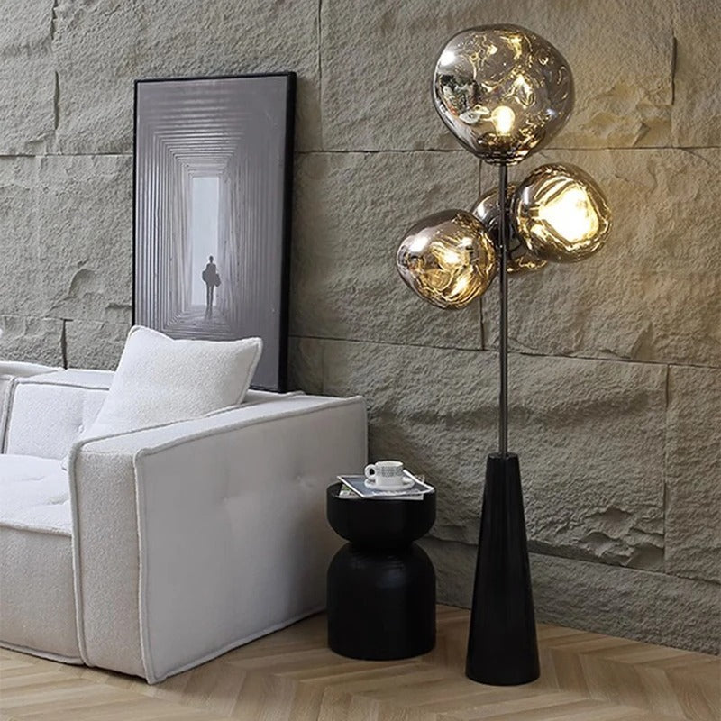Lampadaire Design Chromé
