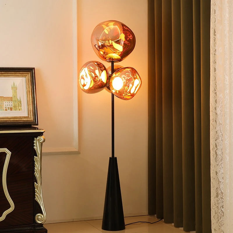 Lampadaire Design Chromé