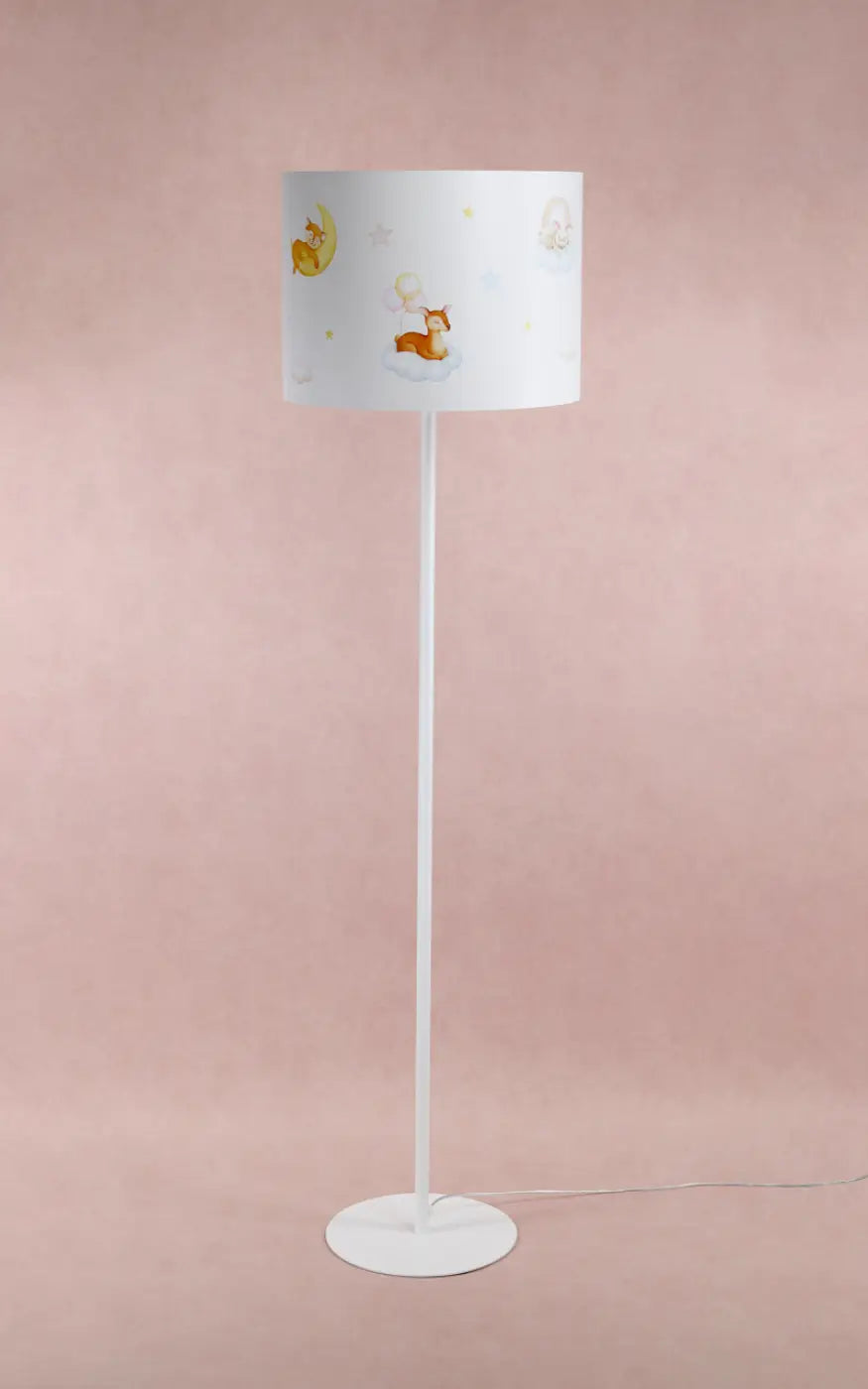 Lampadaire Sweet dreams (blanc/bleu pastel/jaune/marron clair)