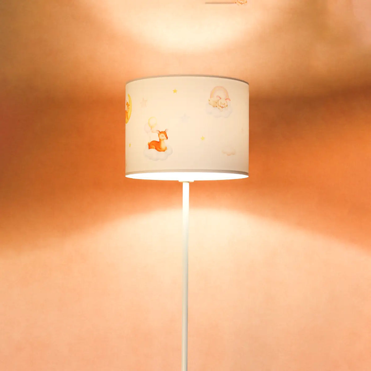 Lampadaire Sweet dreams (blanc/bleu pastel/jaune/marron clair)