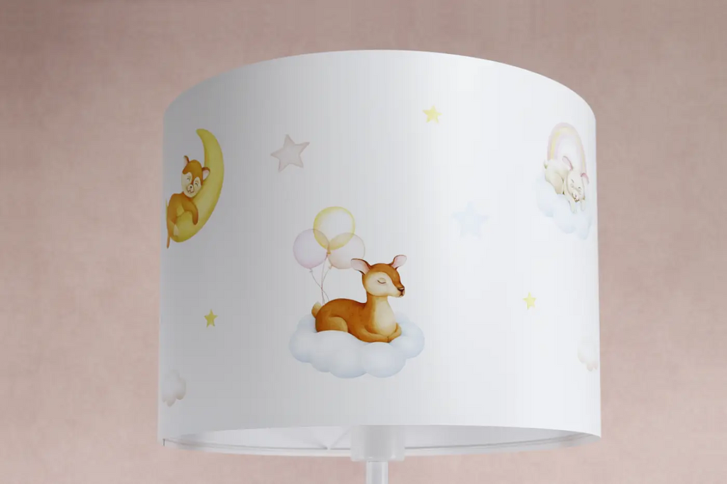 Lampadaire Sweet dreams (blanc/bleu pastel/jaune/marron clair)