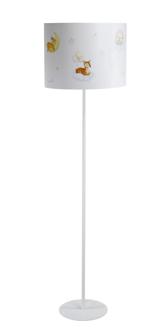 Lampadaire Sweet dreams (blanc/bleu pastel/jaune/marron clair)