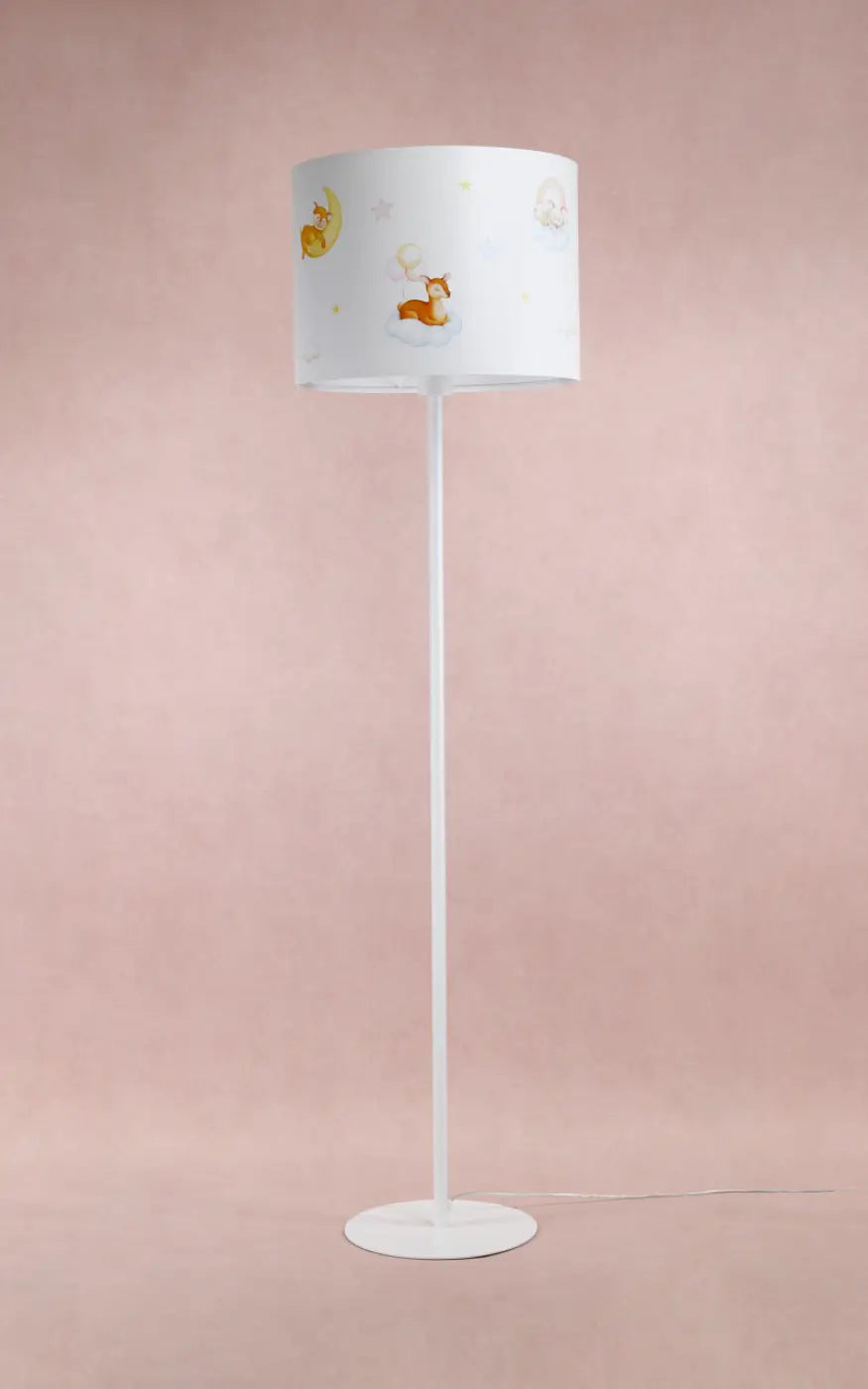 Lampadaire Sweet dreams (blanc/bleu pastel/jaune/marron clair)