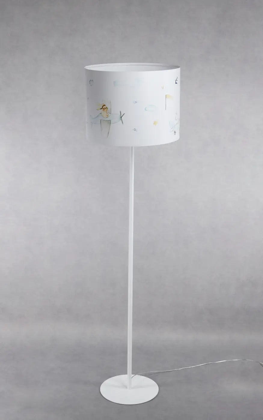 Lampadaire Sweet dreams (blanc/bleu pastel)
