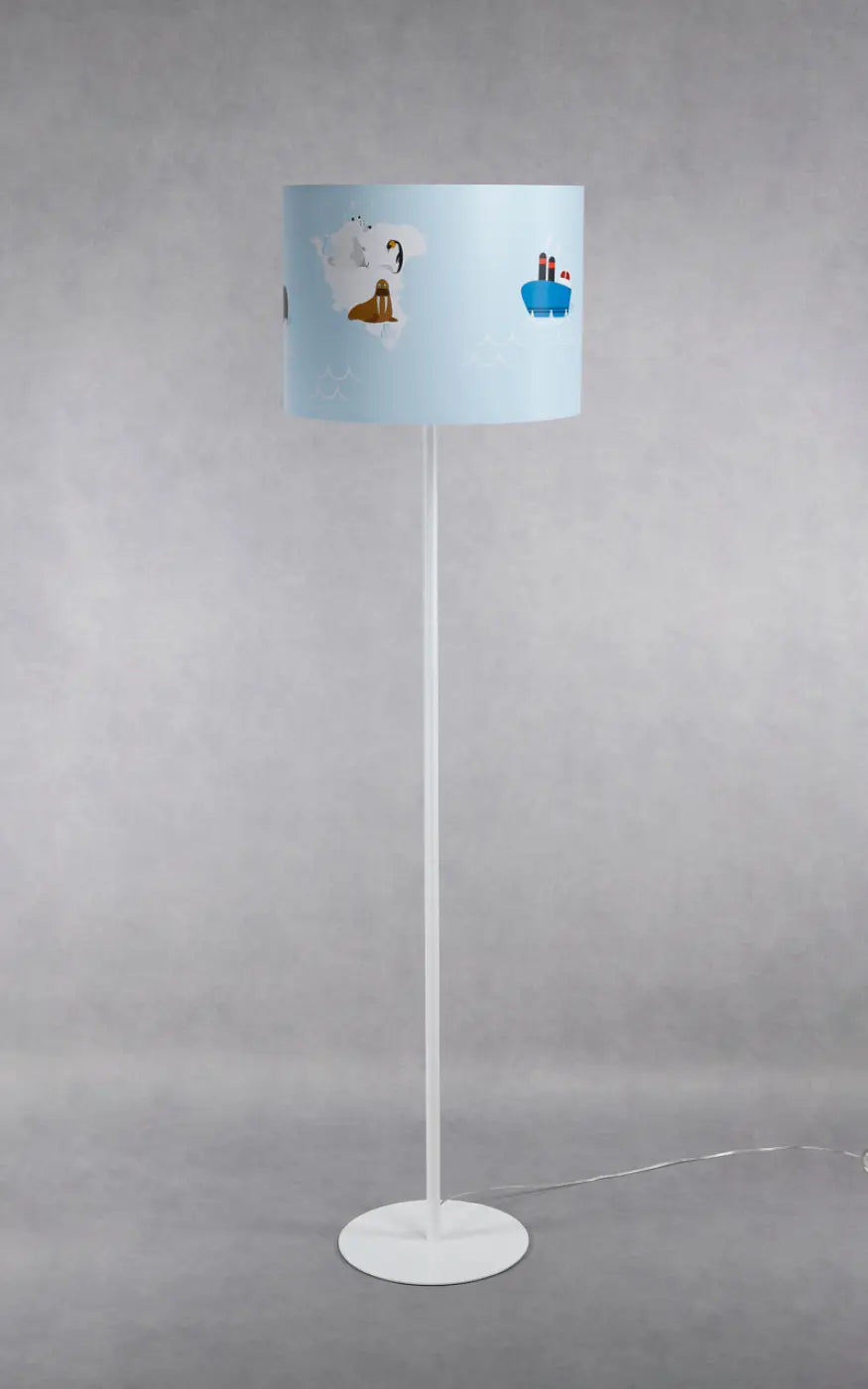 Lampadaire Sweet dreams (bleu pastel/blanc/marron)