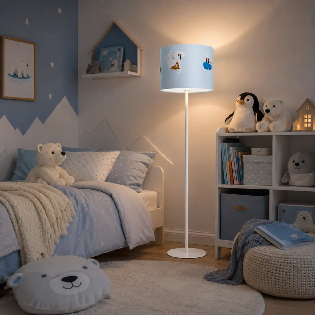 Lampadaire Sweet dreams (bleu pastel/blanc/marron)
