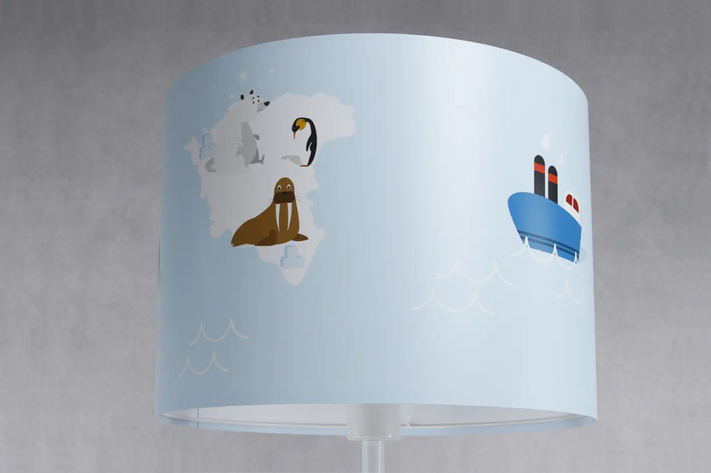 Lampadaire Sweet dreams (bleu pastel/blanc/marron)
