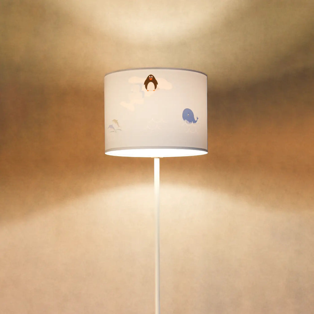 Lampadaire Sweet dreams (bleu pastel/blanc/marron)