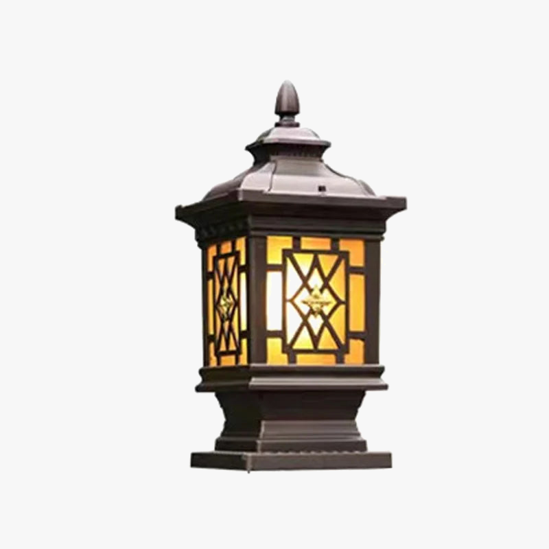 Lampadaire — Extérieur classique éclairage LED étanche pour jardin rétro