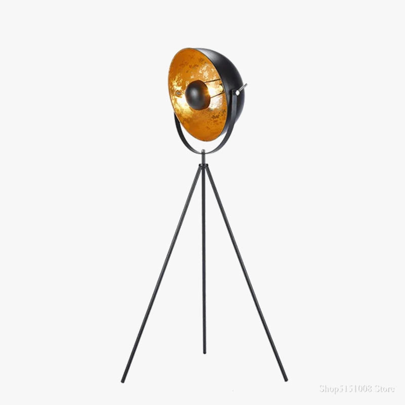 Lampadaire — Industriel réglable avec trépied flexible pour intérieur moderne