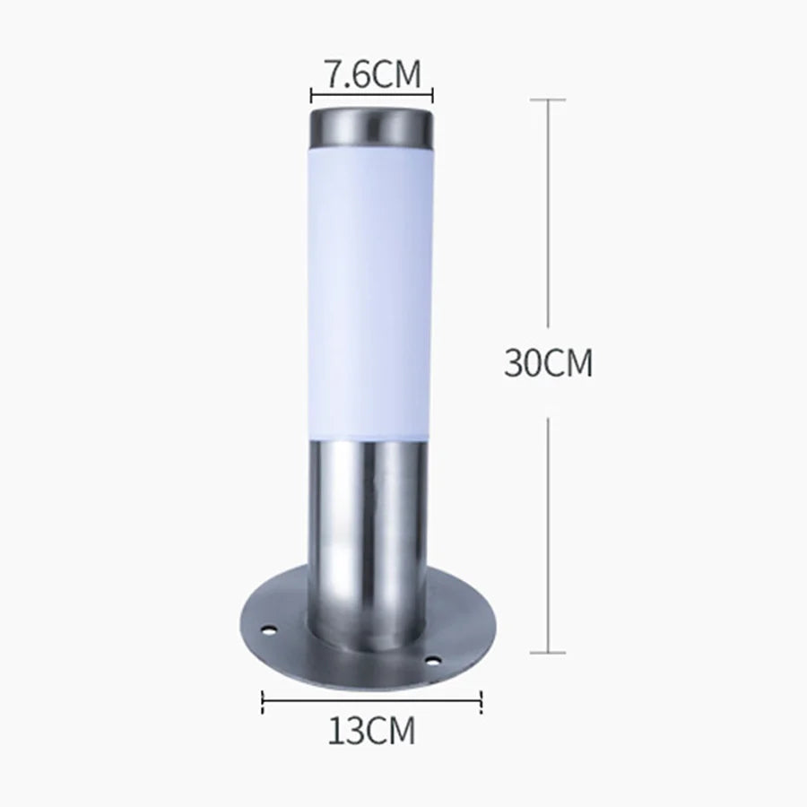 Lampadaire — LED en acier inoxydable pour jardin et extérieur