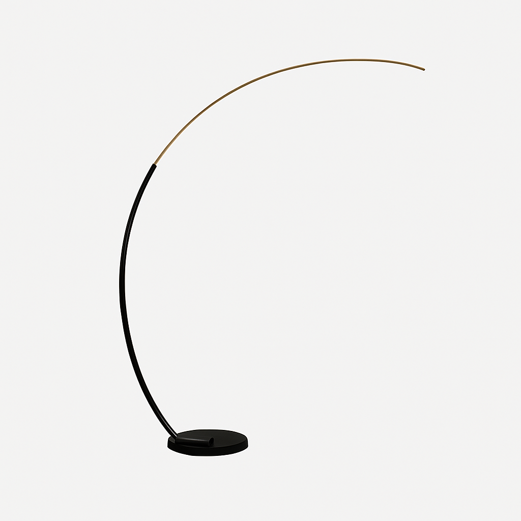 Lampadaire LED moderne en forme d'arc – Valombre Arabesque