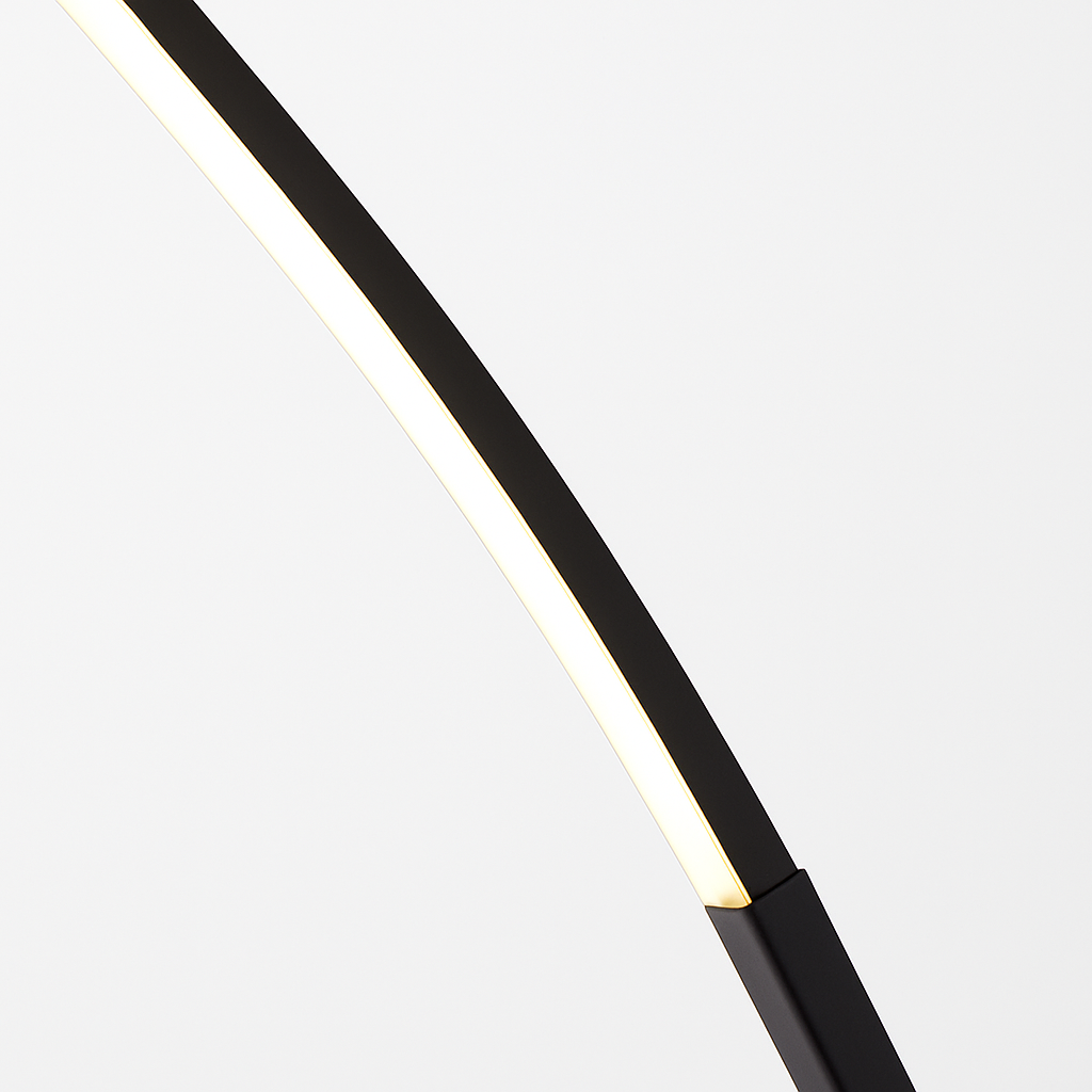 Lampadaire LED moderne en forme d'arc – Valombre Arabesque