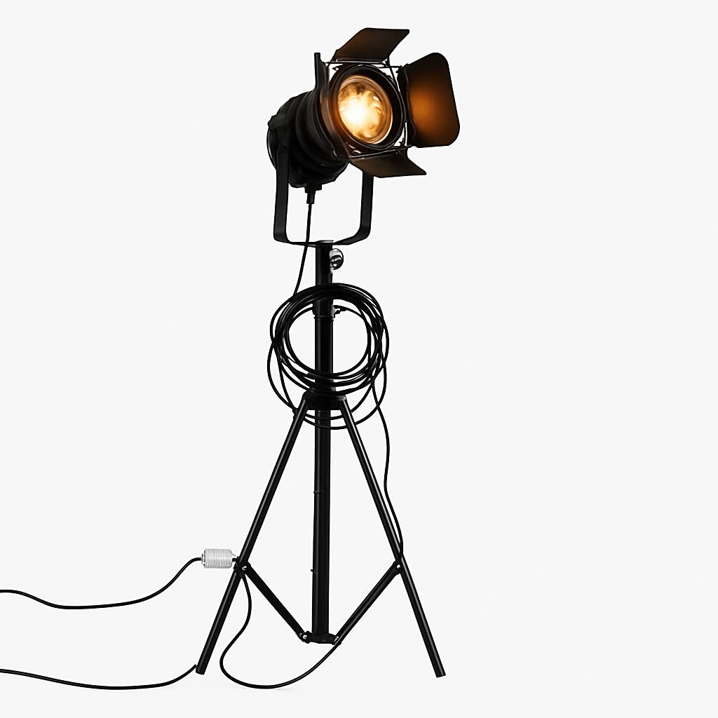 Lampadaire — À projecteur Retro Industriel