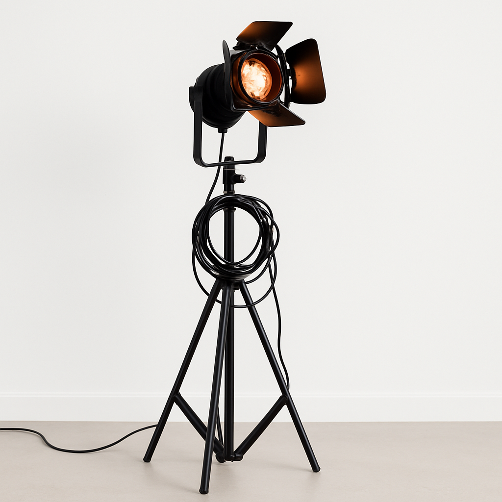 Lampadaire — À projecteur Retro Industriel