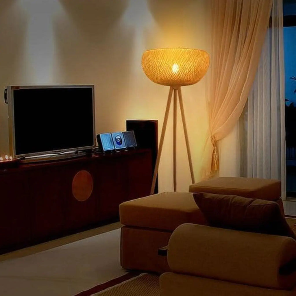 Lampadaire Rotinu