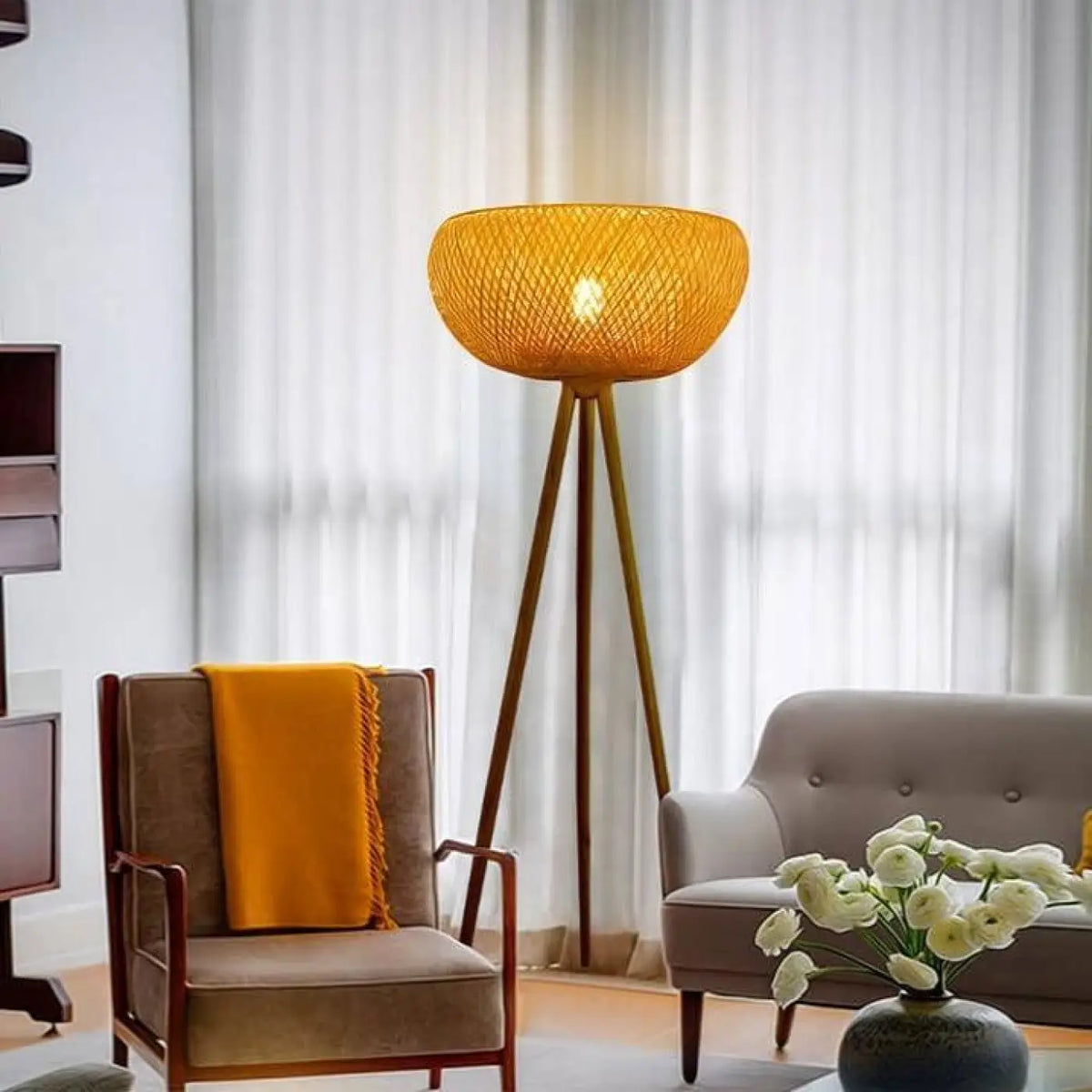 Lampadaire Rotinu