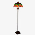 Lampadaire tiffany avec abat-jour en verre vitrail vert Glaze Lucine Concerto - Une Note Singulière dans le Décor
