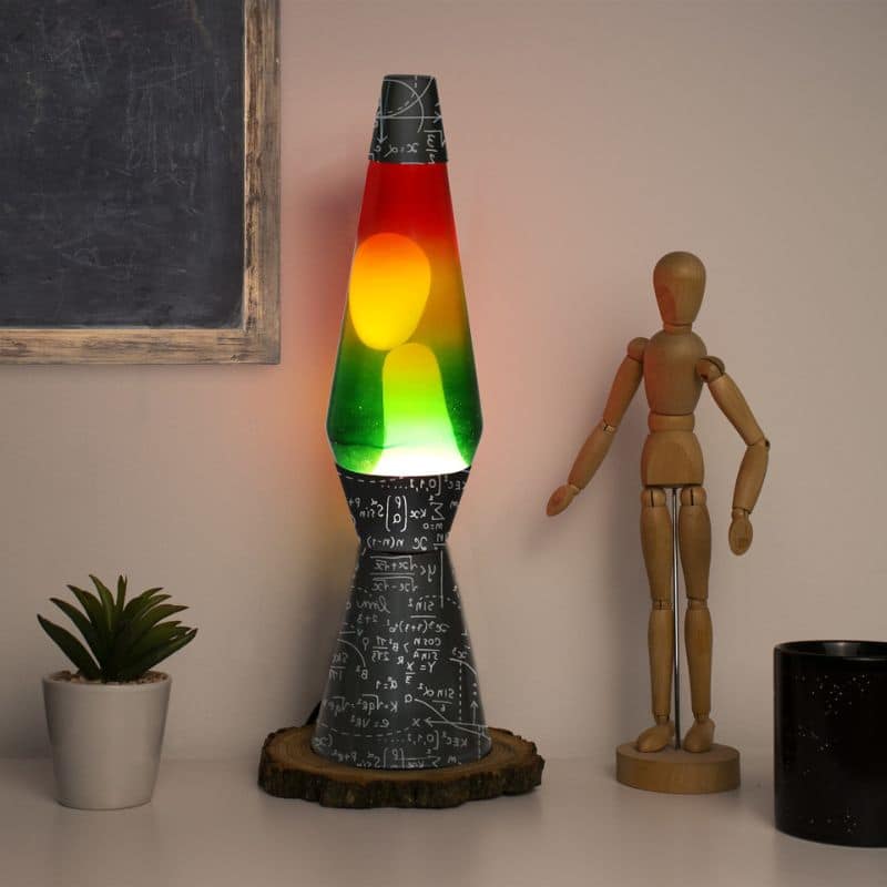 Lampe à Lave Scientifique Originale Octave Apostrophe en Verre - Jeux de Reflets & Harmonie Intérieure