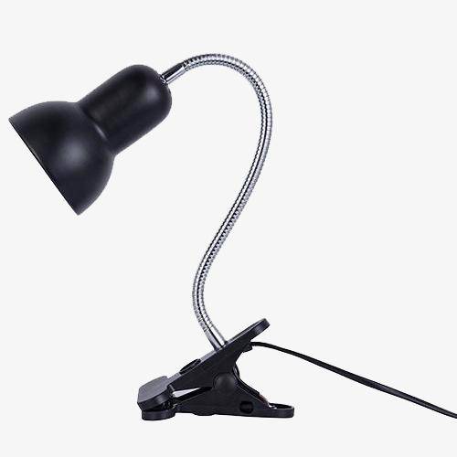 Lampe à poser — À pince LED ajustable pour lire (noir ou blanc)