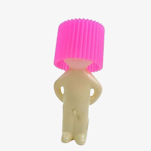 Lampe à poser moderne LED bonhomme en plastique style Cartoon