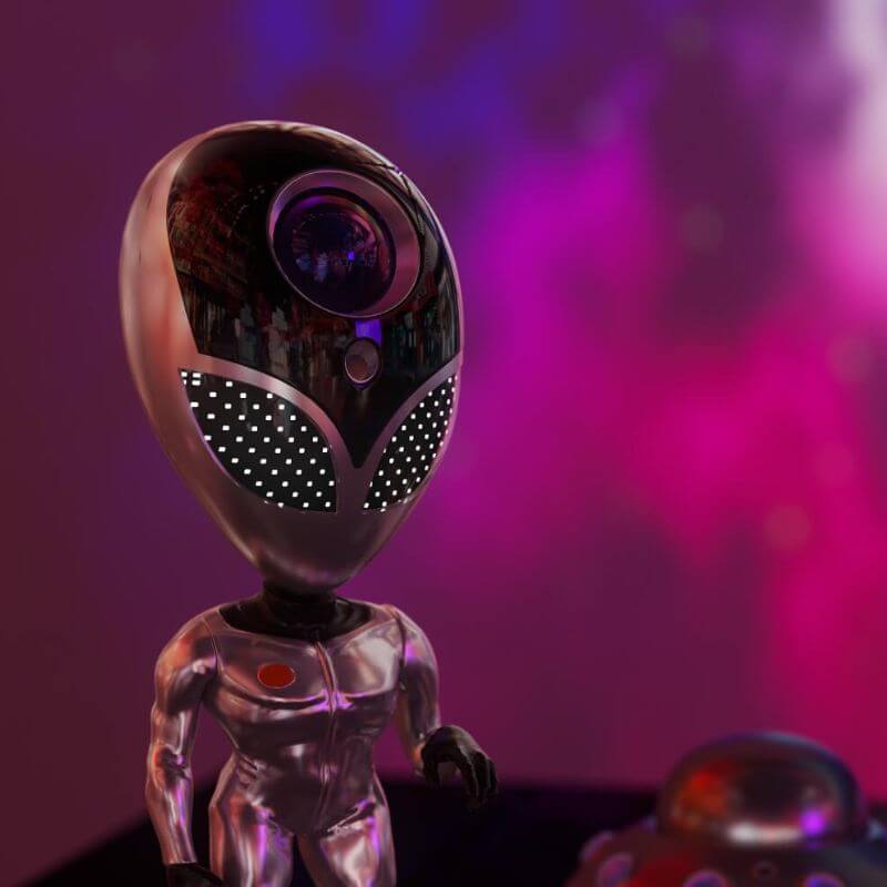 Projecteur Galaxie Alien Flora Contrepoint - Un Accent Raffiné au Quotidien
