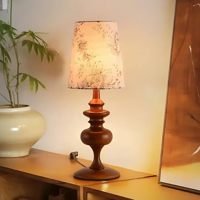 Lampe Bois Vintage