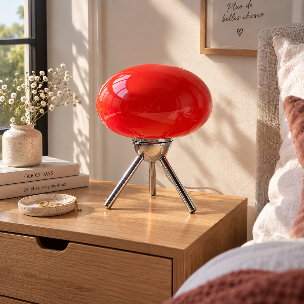 Lampe Champignon Retro