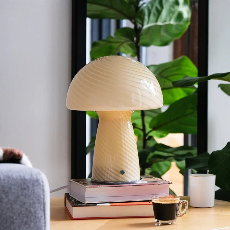 Lampe Champignon Verre