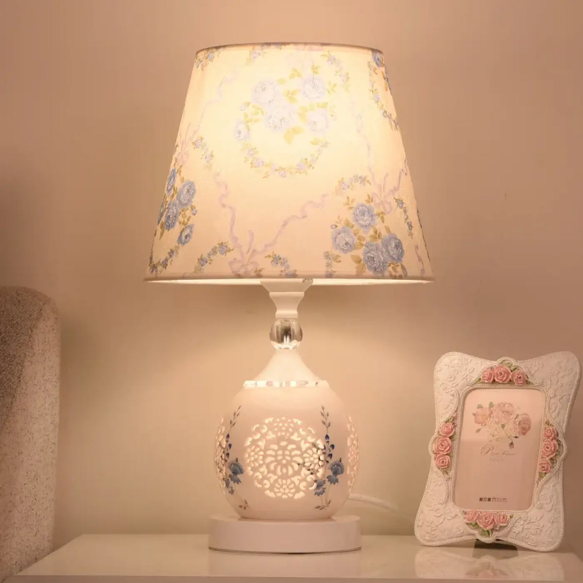 Lampe de Chevet Marianne Essor en Tissu - Matière Textile & Décor Accueillant