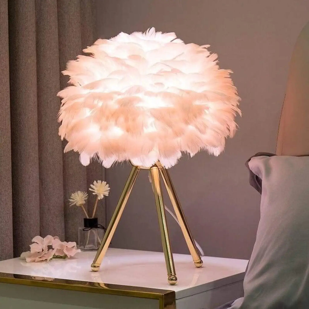 Lampe de chevet Plume