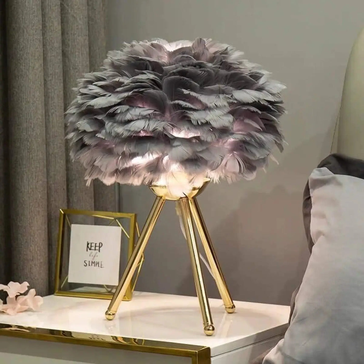 Lampe de chevet Plume